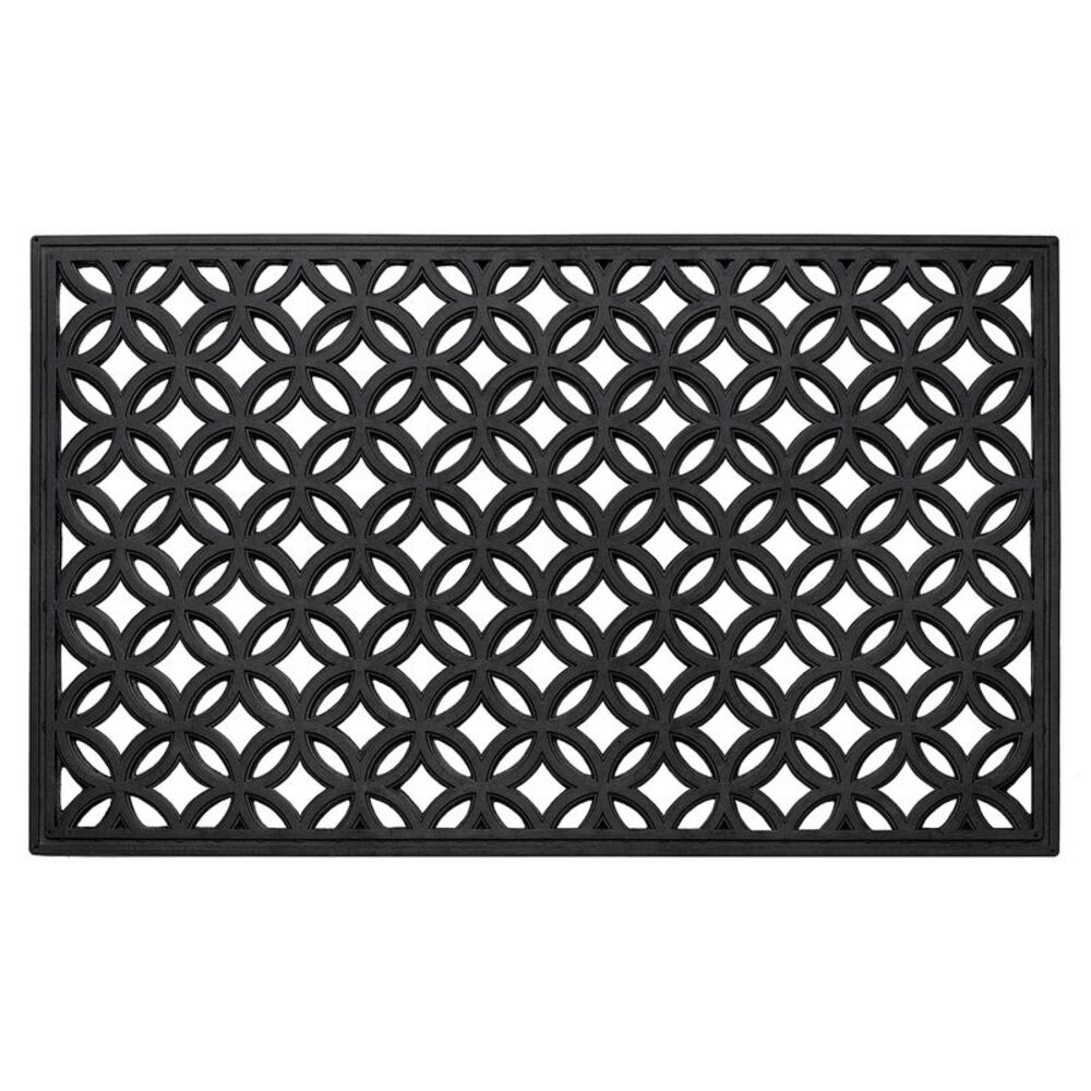 DII Rubber Doormats Collection All Weather, 18x30", Lattice